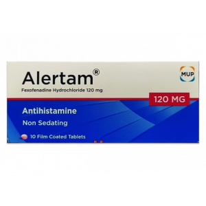 ALERTAM 120 MG ( FEXOFENADINE ) ANTIHISTAMINE 10 FILM-COATED TABLETS